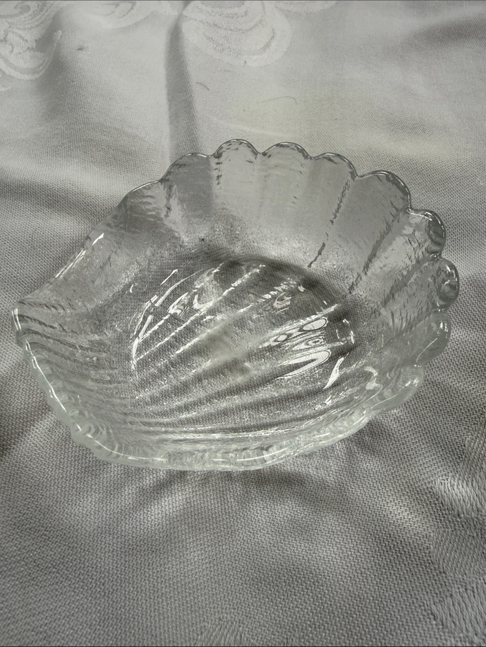 Kosta Boda Clear Glass Shell-Shaped small Bowl